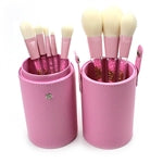 Skincare Market Crystal Rainbow 8-Piece Brush Set w Pink Case (11 oz/ 312 g)