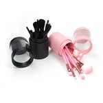 Skincare Market Pink / Black Small Brush Sets w Case (6.5 oz/ 184 g)