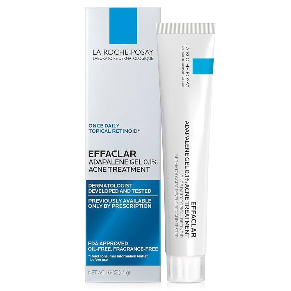 La Roche-Posay La Roche Posay Effaclar Adapalene Gel 0.1% Acne Treatment (1.6 oz)