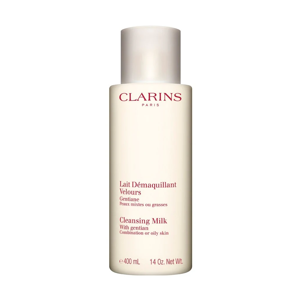 Clarins Cleansing Milk - Combination to Oily Skin with Gentian (13.9 oz / 400 ml)