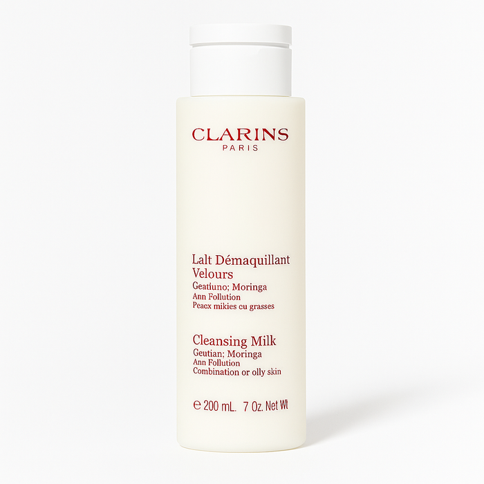 Clarins Cleansing Milk with Gentian- Combination to Oily Skin (6.7 oz / 200 ml)