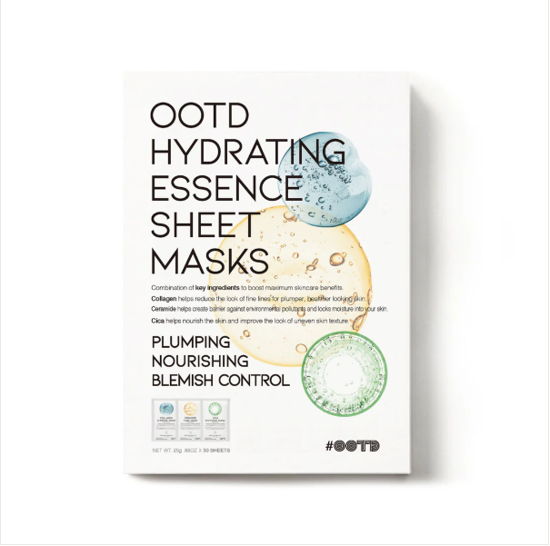 OOTD Hydrating Essence Sheet Masks 30 Sheets