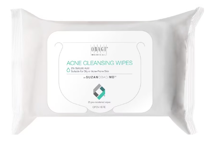 SUZANOBAGIMD Acne Cleansing Wipes 25 Pre-Moistened Wipes