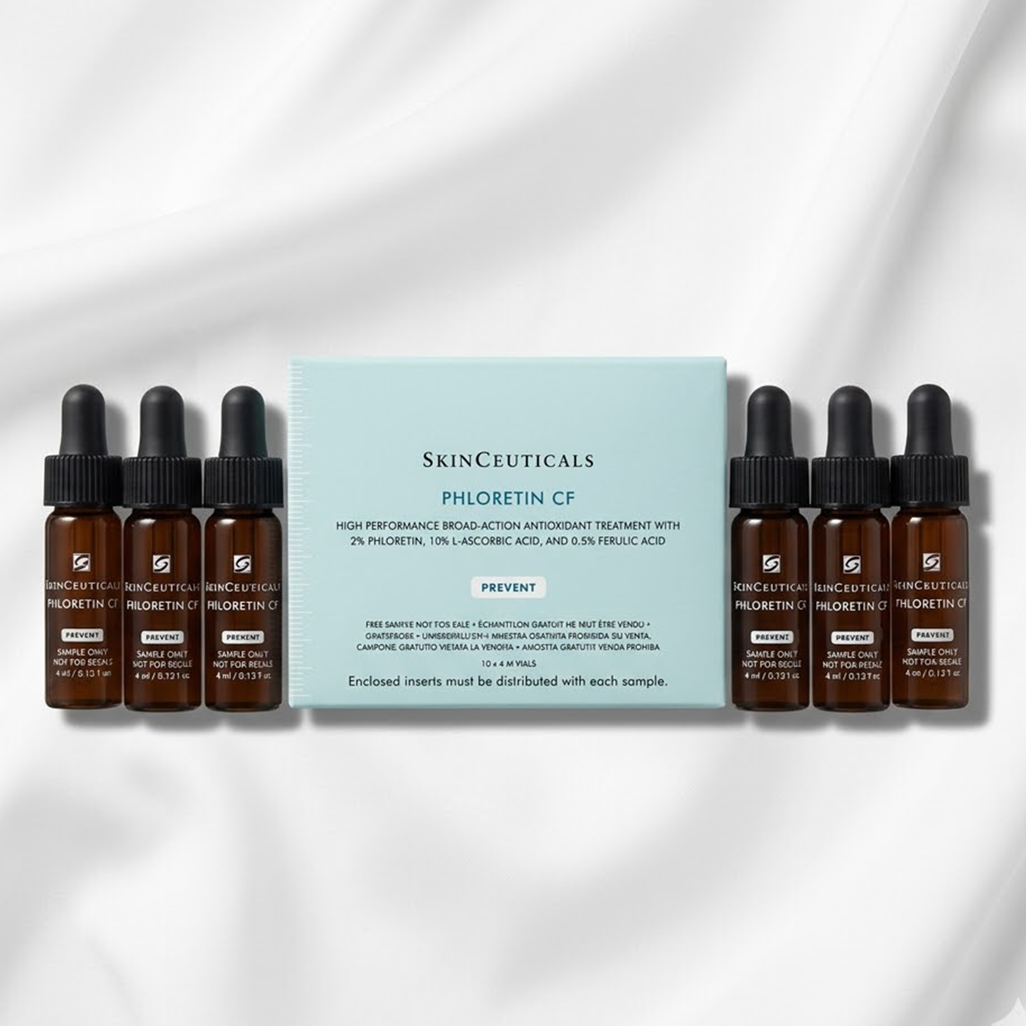 SkinCeuticals Phloretin CF Serum Travel Sample Sizes (10 bottles) (4 ml each) -