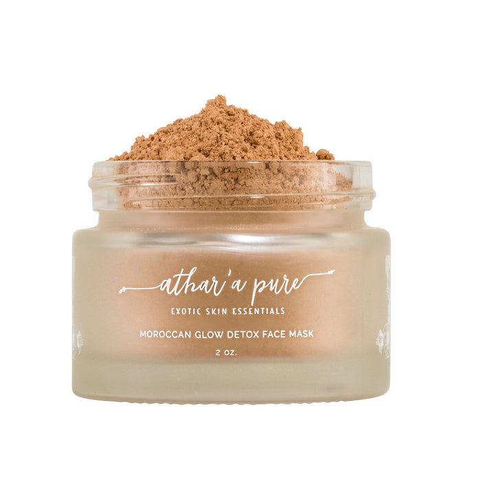 Moroccan Glow Detoxifying Face Mask (Vegan, 100% Natural) by Athar'a Pure