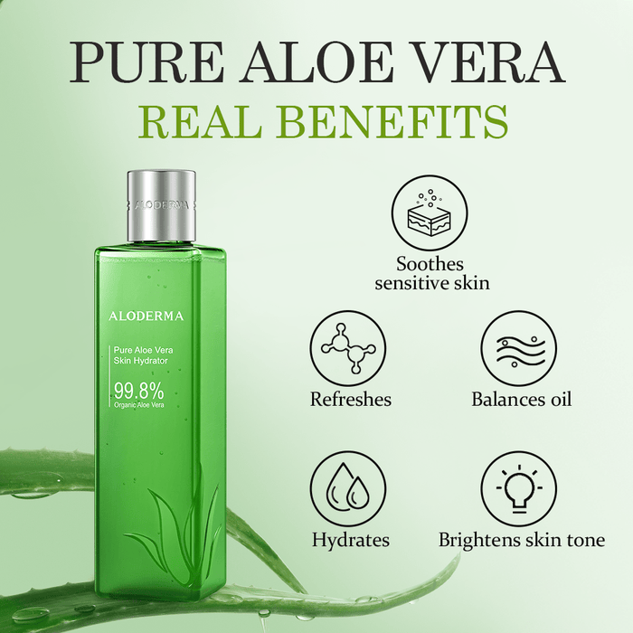 Pure Aloe Vera Skin Hydrator - 99.8% Organic Aloe by ALODERMA