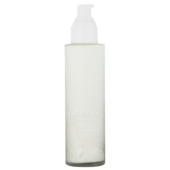 Rose Petal Jasmine Body Lotion (100% Natural, Vegan, Organic) by Athar'a Pure