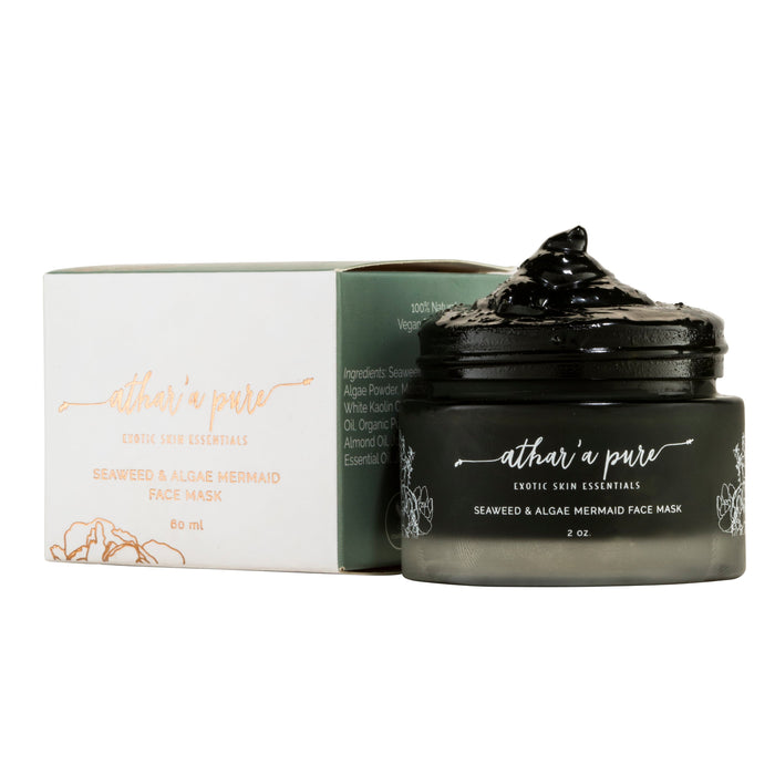 Seaweed & Algae Mermaid Face Mask (Vegan, 100% Natural) by Athar'a Pure