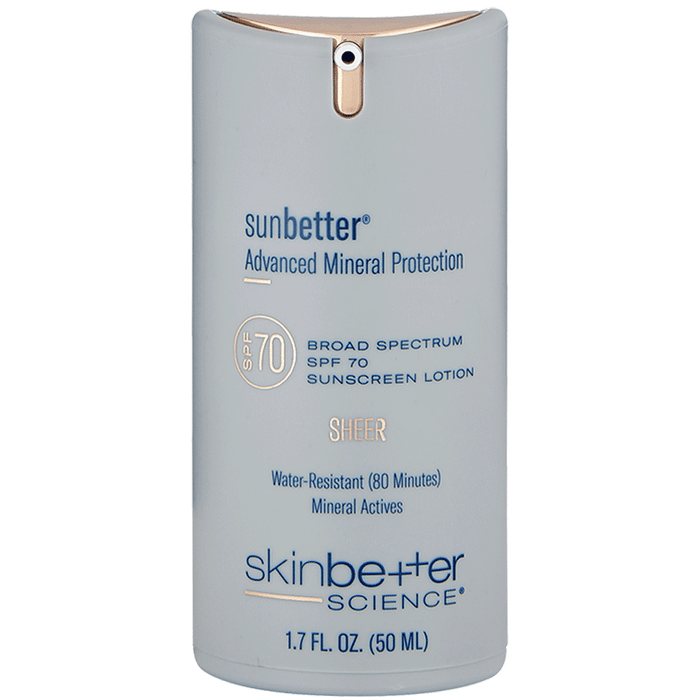 Skinbetter Science sunbetter SHEER SPF 70 Sunscreen Lotion (1.7 oz / 50 ml)