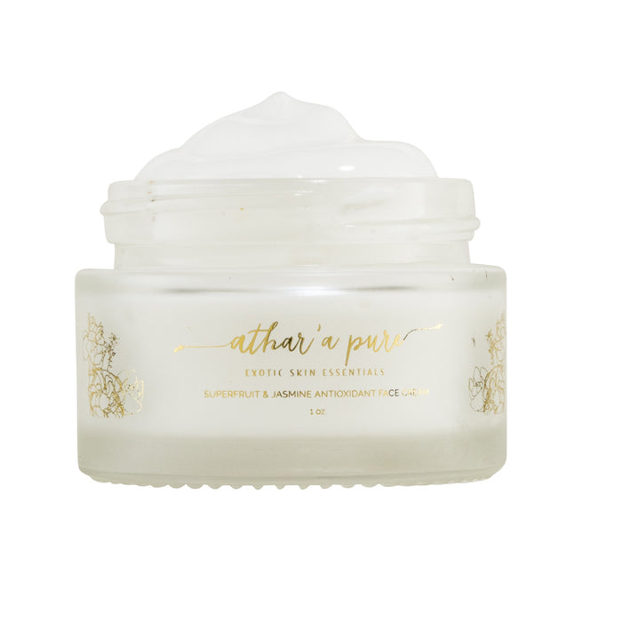 Superfruit & Jasmine Antioxidant Face Moisturizer (Organic, Vegan, 100% Natural) by Athar'a Pure