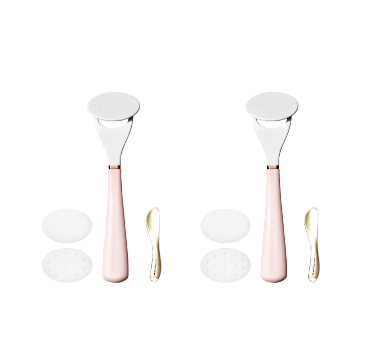 2 LUNAESCENT Touch-Free Skincare Applicator Sets by LUNAESCENT