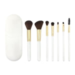 Skincare Market White Shell 7-Piece Brush Set w White Shell Case (4.5 oz/ 128 g)
