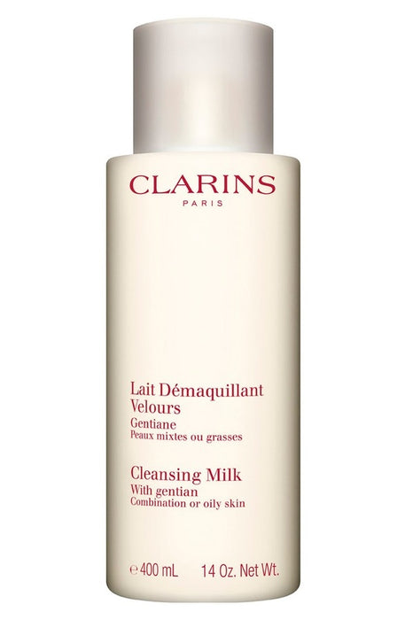 Clarins Cleansing Milk - Combination to Oily Skin with Gentian (13.9 oz / 400 ml)