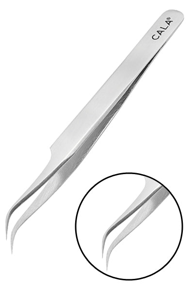 Cala Pro Curved Tip Tweezers