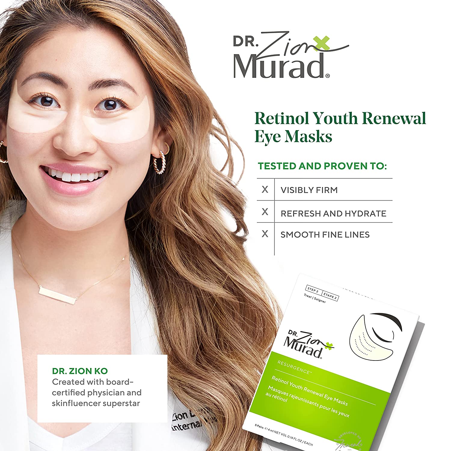 Murad Dr. Zion x Murad Retinol Youth Renewal Eye Masks (5 pairs)
